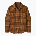 Koszula damska Patagonia Fjord Flannel happy camper/shelter brown 4