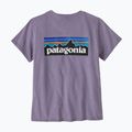 Koszulka damska Patagonia P-6 Logo Responsibili-Tee concrete purple 2