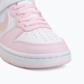 Buty dziecięce Nike Court Borough Low Recraft white/pink foam 7
