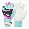 Rękawice bramkarskie dziecięce Nike Match black/hyper turquoise/rush fuchsia