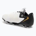 Buty piłkarskie dziecięce Nike Phantom GX II Academy FG/MG Junior white/metallic gold coin/black 3