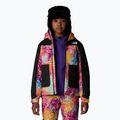 Kurtka narciarska dziecięca The North Face Freedom Insulated radiant poppy blowing wind print 4