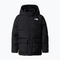Kurtka puchowa dziecięca The North Face Teen North Down Fleece Lined Short Parka tnf black