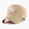 Czapka z daszkiem 47 Brand MLB New York Yankees Icon CLEAN UP khaki