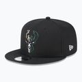 Czapka z daszkiem New Era Split Logo 9Fifty Milwaukee Bucks black 2