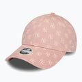 Czapka z daszkiem damska New Era Monogram 9Forty New York Yankees pastel pink 2