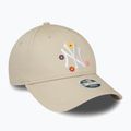 Czapka z daszkiem damska New Era Flower 9Forty New York Yankees light beige 3