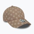 Czapka z daszkiem damska New Era Monogram 9Forty New York Yankees pastel brown