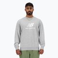 Bluza męska New Balance Stacked Logo French Terry Crew athletic grey