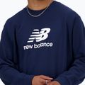 Bluza męska New Balance Stacked Logo French Terry Crew nb navy 4