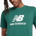 Koszulka męska New Balance Stacked Logo night watch green 4