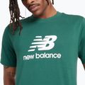 Koszulka męska New Balance Stacked Logo night watch green 4