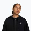 Bluza męska Nike Club FZ Hoodie black/black/white 4