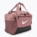 Torba treningowa Nike Brasilia 9.5 Duffle 25 l smokey mauve/black/light orewood brown 2