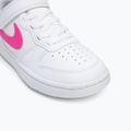 Buty dziecięce Nike Court Borough Low Recraft white/laser fuchsia 7