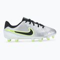 Buty piłkarskie dziecięce Nike Tiempo Legend 10 Academy FG/MG metallic silver/volt/black 2