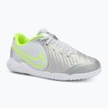 Buty piłkarskie dziecięce Nike Tiempo Legend 10 Academy IC metallic silver/black/volt