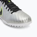 Buty piłkarskie męskie Nike Tiempo Legend 10 Academy TF metallic silver/volt/black 7