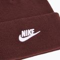 Czapka zimowa dziecięca Nike Peak burgundy crush/white 3