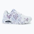 Buty damskie SKECHERS JGoldcrown Uno Spread The Love white/light purple 2