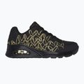 Buty damskie SKECHERS JGoldcrown Uno Golden Heart black/multicolor metallic 9