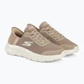 Buty damskie SKECHERS Slip-ins Go Walk Flex Grand Entry taupe/white 4