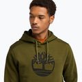 Bluza męska Timberland Tree Logo Hoodie dark olive 4