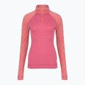 Bluza termoaktywna damska Smartwool Classic Thermal Merino Base Layer 1/4 Zip Boxed garden pink digi snow 3