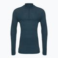 Bluza termoaktywna męska Smartwool Intraknit Thermal Merino Base Layer 1/4 Zip twilight blue 3