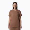 Koszulka damska The North Face Box Nse Relaxed Tee latte/tnf white