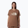 Koszulka damska The North Face Relaxed Easy Tee latte/white dune