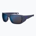 Okulary przeciwsłoneczne męskie Under Armour Attack MD S3 blue metalized/blue multilayer oleophobic 2
