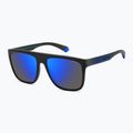 Okulary przeciwsłoneczne męskie Polaroid PLD 2162/S matte black blue/blue mirror polarized 2