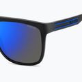 Okulary przeciwsłoneczne męskie Polaroid PLD 2162/S matte black blue/blue mirror polarized 5