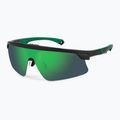 Okulary przeciwsłoneczne męskie Polaroid PLD 7056/CI/S matte black green/greygreen mirror polarized 2