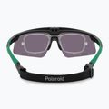 Okulary przeciwsłoneczne męskie Polaroid PLD 7056/CI/S matte black green/greygreen mirror polarized 4