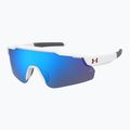 Okulary przeciwsłoneczne dziecięce Under Armour Levelup Jr S3 matte white blue/blue multilayer 2