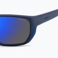 Okulary przeciwsłoneczne męskie Polaroid PLD 7057/S matte blue/blue mirror polarized 6