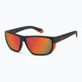 Okulary przeciwsłoneczne męskie Polaroid PLD 7057/S matte black orange/red multilayer polarized 2