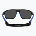 Okulary przeciwsłoneczne męskie Polaroid PLD 7058/S matte black blue/blue mirror polarized hc 5