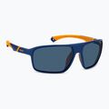 Okulary przeciwsłoneczne męskie Polaroid PLD 7058/S matte blue/blue polarized high contrast