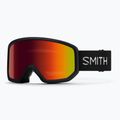 Gogle narciarskie Smith Transfer black/red sol-x mirror