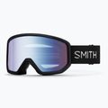 Gogle narciarskie Smith Transfer black/blue sensor mirror