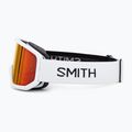 Gogle narciarskie Smith Transfer white/red sol-x mirror 4