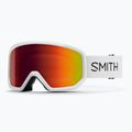 Gogle narciarskie Smith Transfer white/red sol-x mirror 5