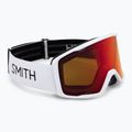 Gogle narciarskie Smith Tribute white/red sol-x mirror