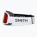 Gogle narciarskie Smith Tribute white/red sol-x mirror 4