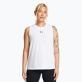 Tank top treningowy damski Under Armour Rival Muscle Tank white/black