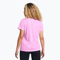 Koszulka treningowa damska Under Armour Tech Riddle stellar pink/white 2