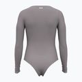 Body treningowe damskie Under Armour Vanish Leotard tetra gray/white 2